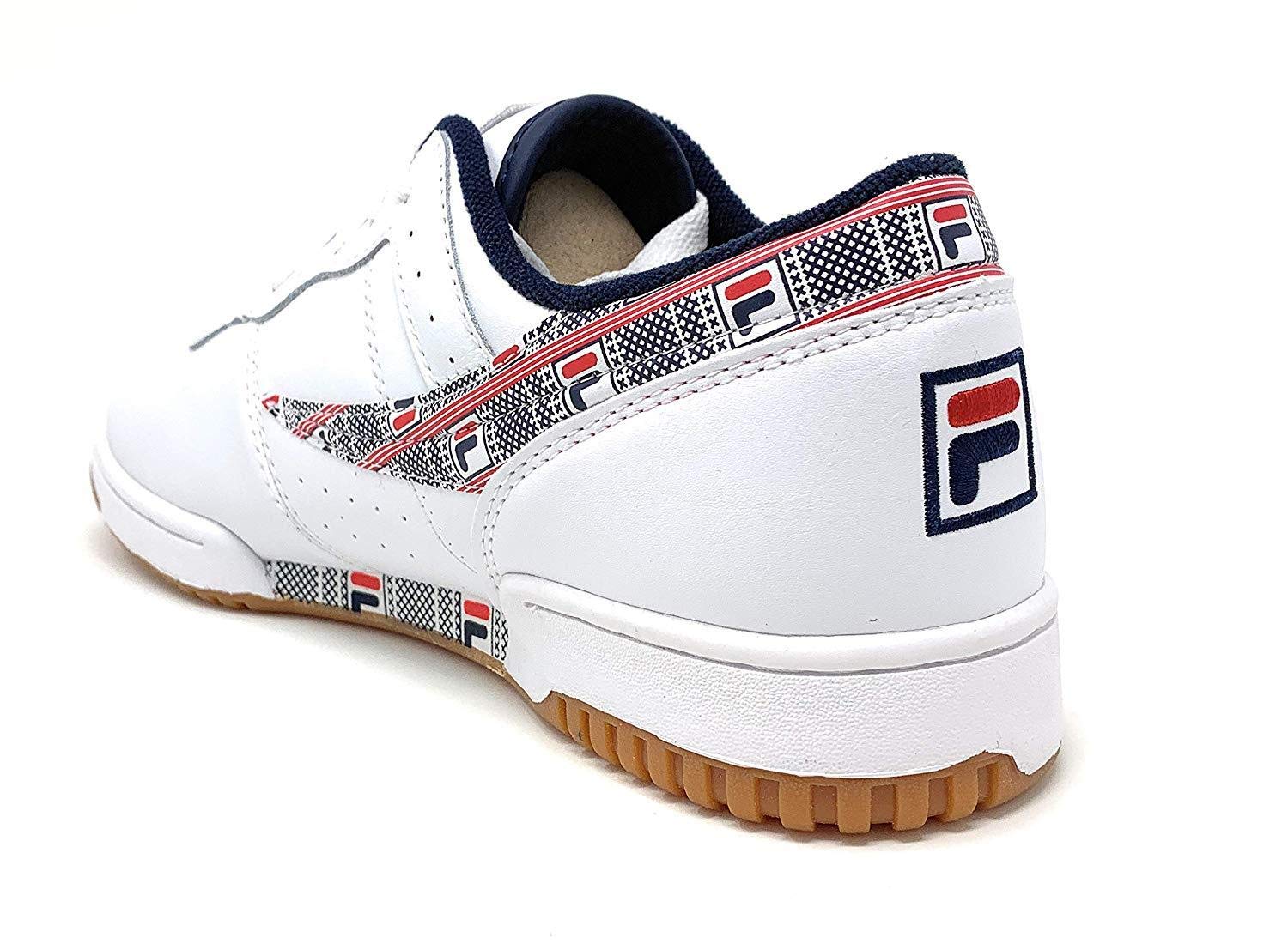 Fila Men's Original Fitness Haze Sneakers White/Navy/Red 8.5