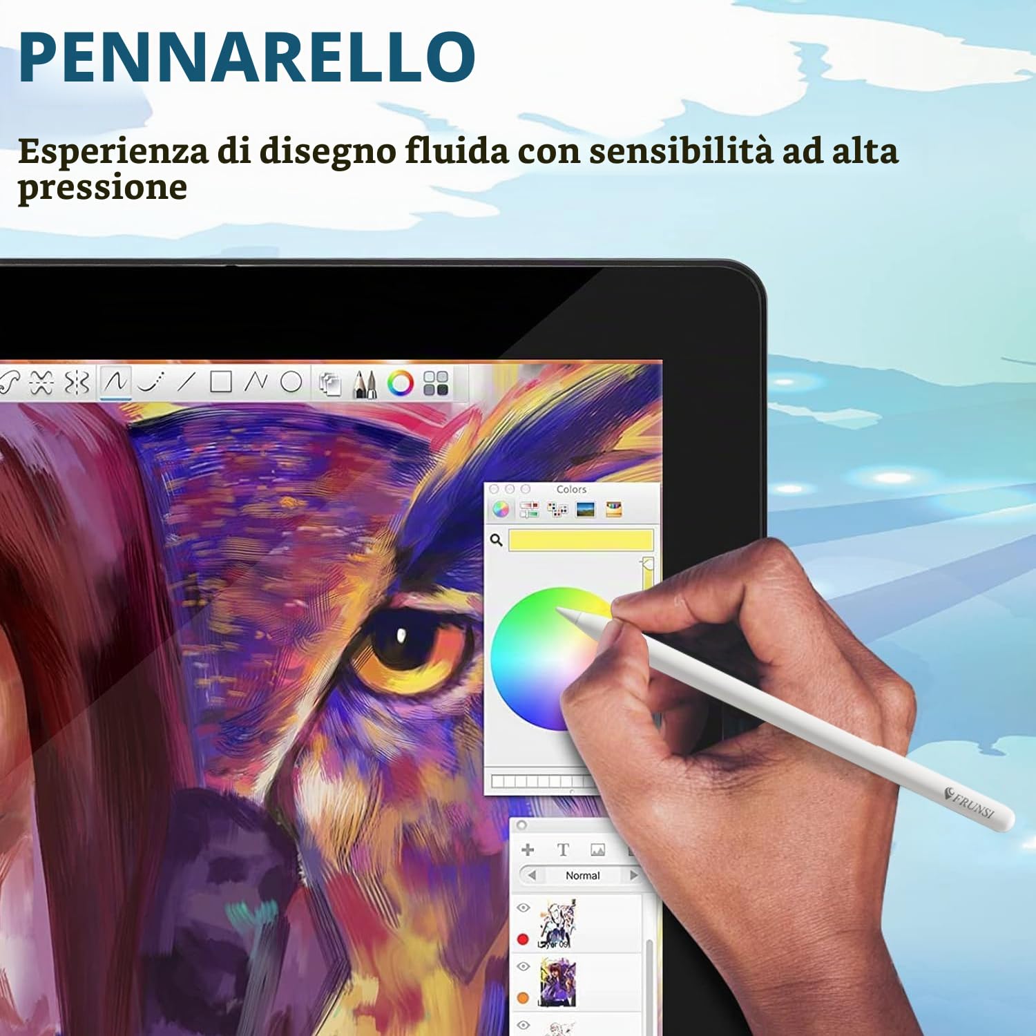 Compressa Indipendente Android 11, Disegno Con Schermo Non c'è Bisogno di 4GB/64GB, USB-C per Artista, Designer, Beginne