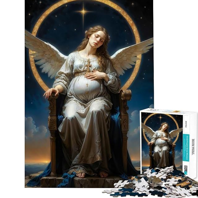 Rompecabezas para Adultos de 1000 Piezas Virgen Santa construcción concentración Corte Premium Juego de Ocio…