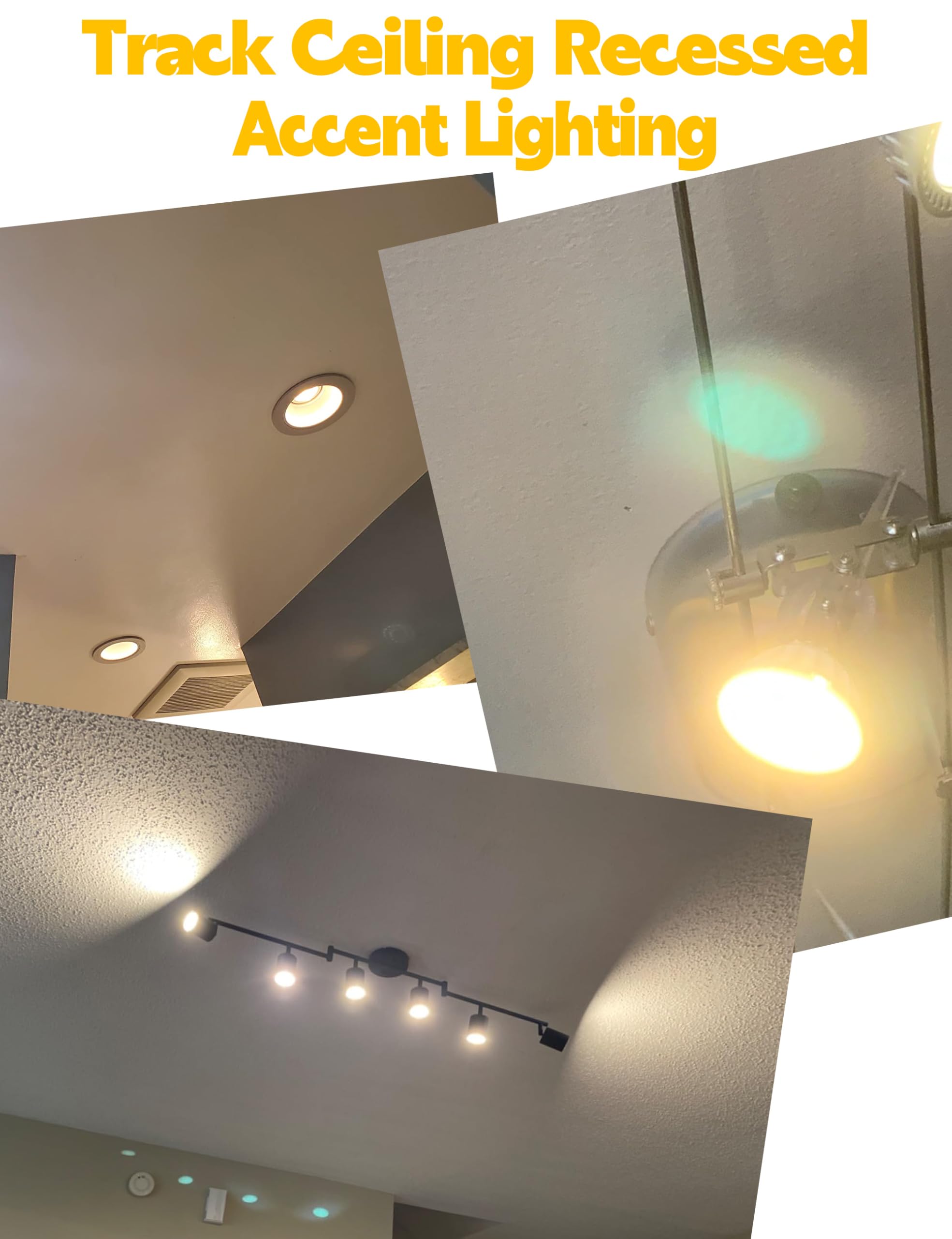 MR16 - Bombillas LED no regulables equivalentes a halógeno de 50 W, 2700 K, blanco cálido, 12 V GU5.3, ángulo de haz de inundación de 120 grados para iluminación empotrada de techo, 500 lm, paquete de