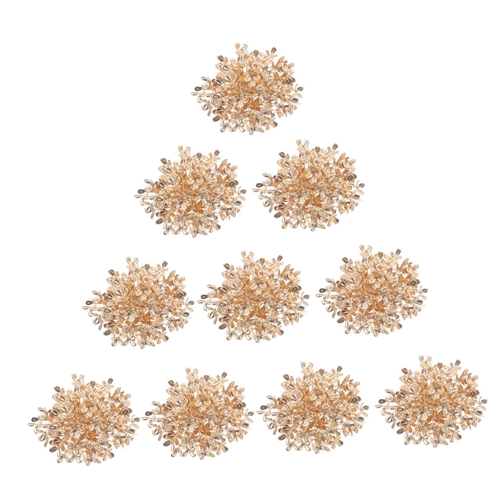 Alipis 3 Sätze Künstlicher Hortensienkopf Künstliche Blumen Masse Pfingstrosen Wildblume Groß Schaum Anlage Kaktus Künstliche Eukalyptusblumen Bausatz Golden Plastik 10 Stück * 3