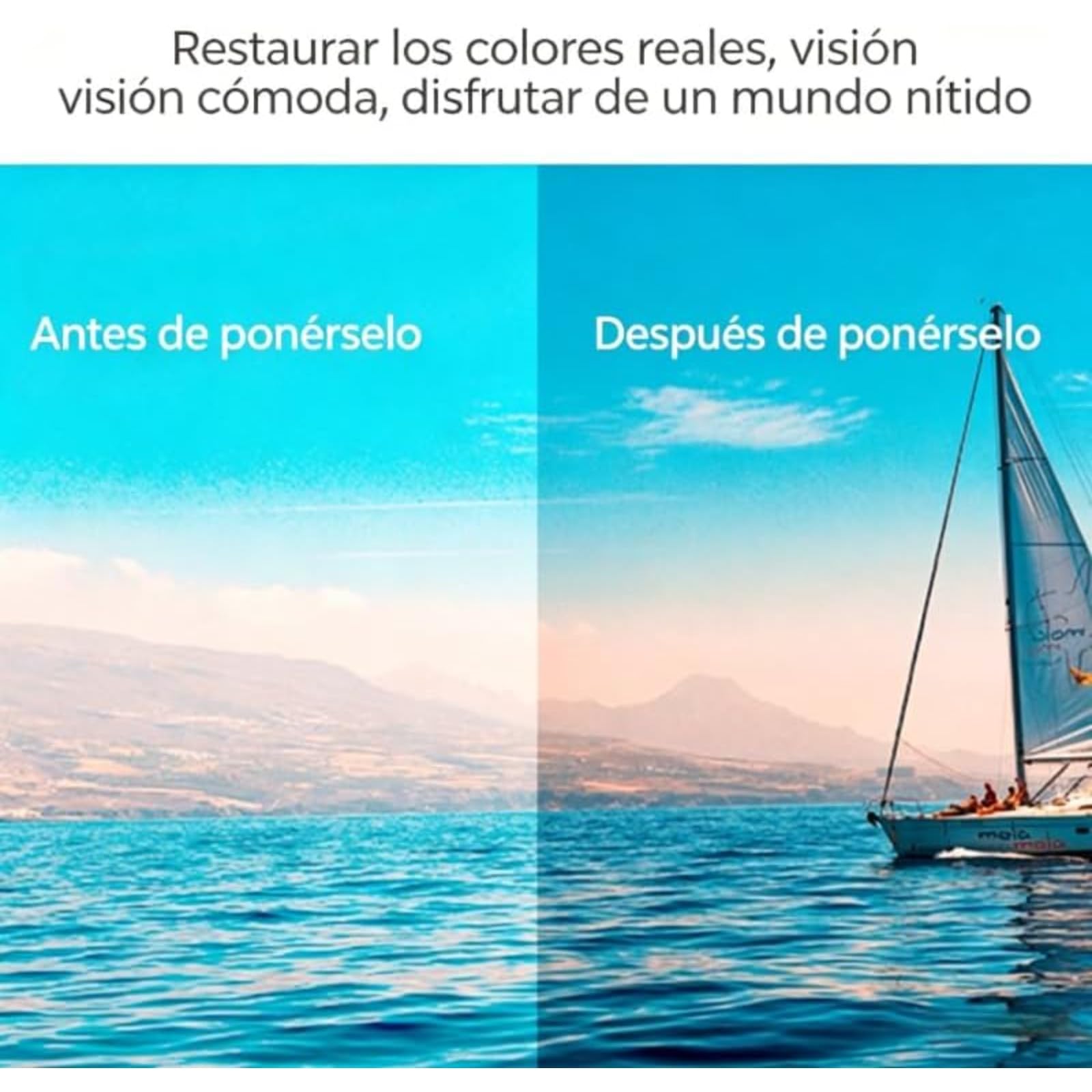 Gafas Deportivas de Sol Polarizadas UV400, Lentes Panorámicas Antideslumbrantes Y Antiniebla, Montura TR90 Ligera Para Ciclismo Running Aire Libre