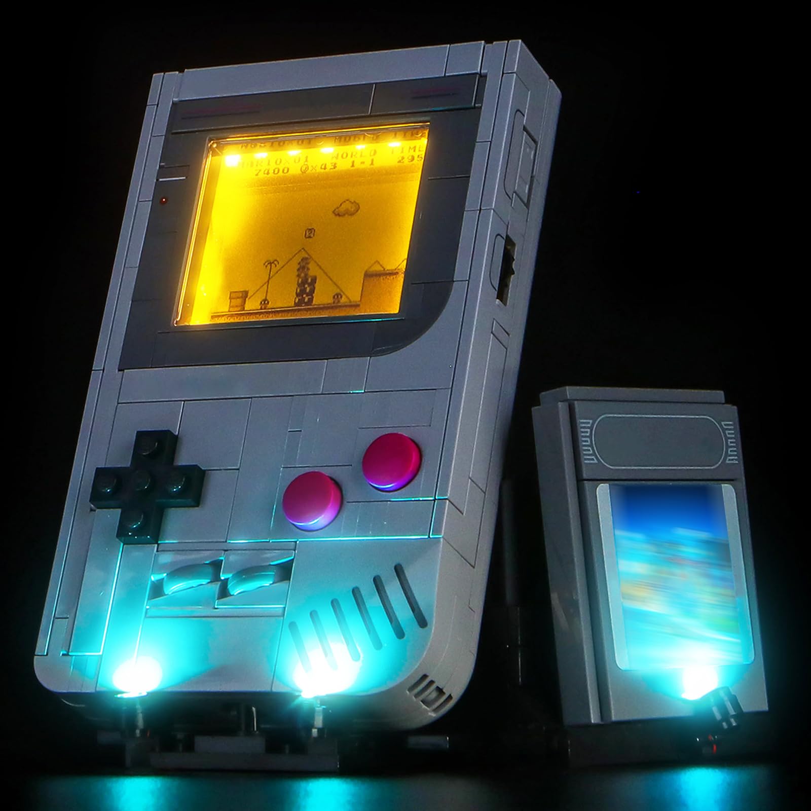 Zestaw świateł LED kompatybilny z Lego 72046 Game Boy (nie jest to model), zestaw oświetlenia dekoracyjnego, kompatybilny z klockami Lego Game Boy