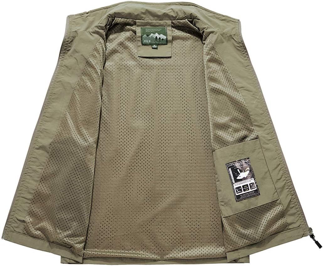 Hixiaohe Men's Casual Lightweight Outdoor Vest Work Fish Photo Travel Vest - Image 4