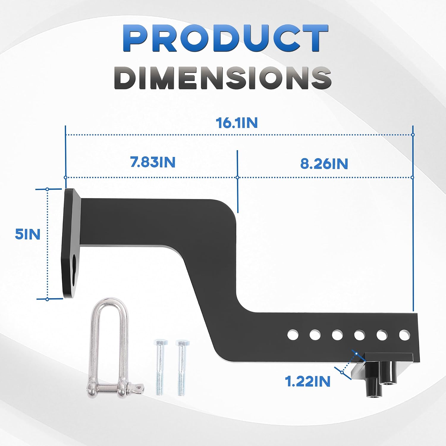 ALMULOO Universal Engine Lifting Bar for HEMI Engine Fixture Bar Heavy-Duty Engine Stand Powder Coated W/Hardware