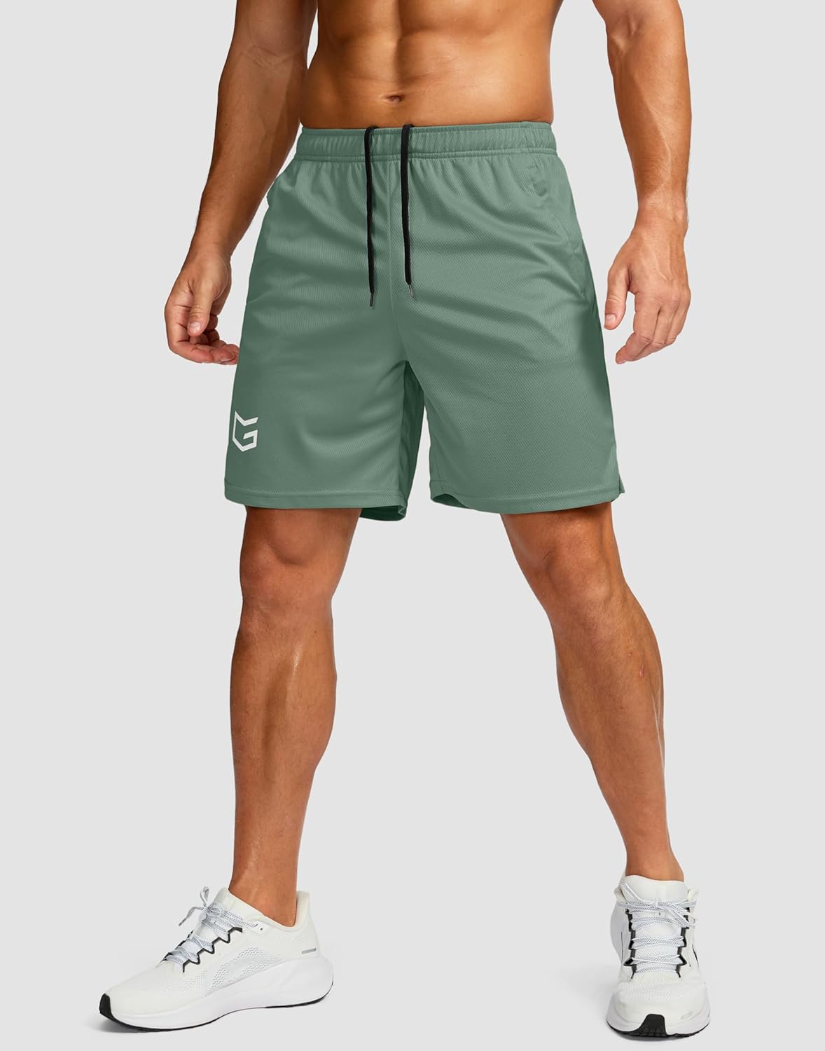 G Gradual Men's 5"/ 7"/ 9" Workout Running Shorts Quick Dry Lightweight Gym Shorts with Zip Pockets - Image 2
