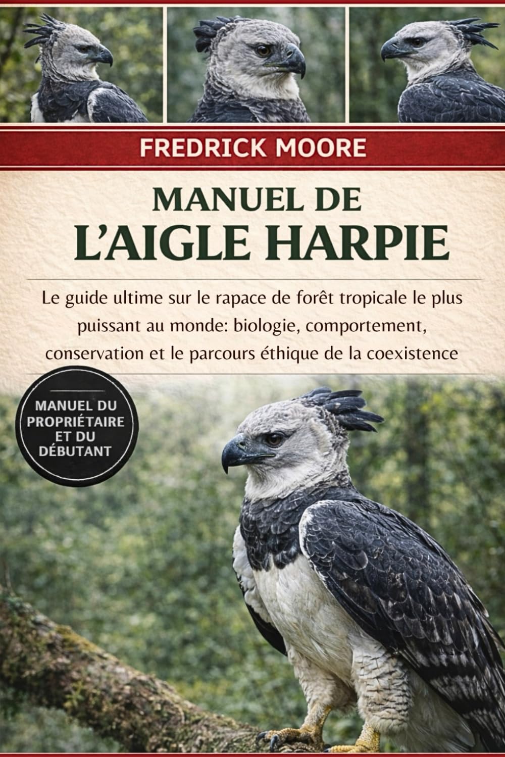 MANUEL DE L’AIGLE HARPIE: Le guide ultime sur le rapace de forêt tropicale le plus puissant au monde : biologie, comportement, conservation et le parcours éthique de la coexistence