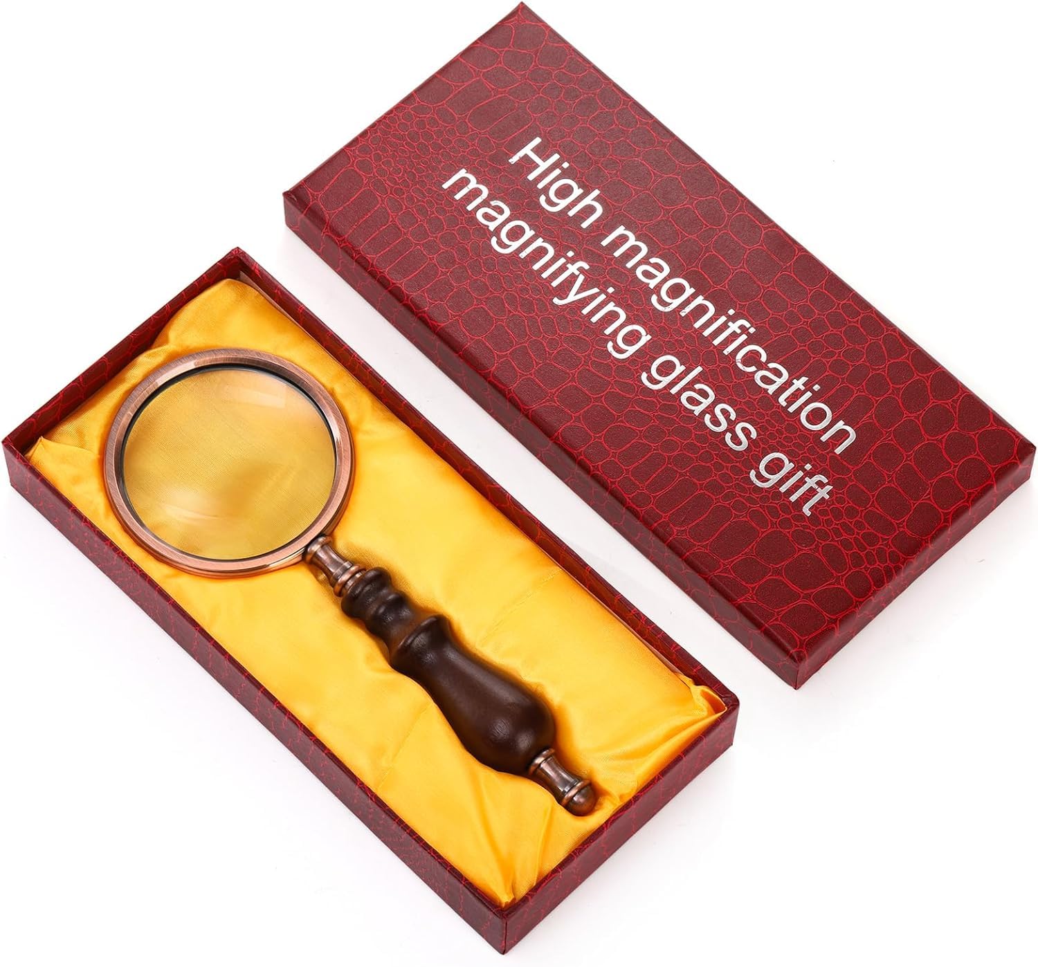Amazon.com: Hiceeden 10X Antique Magnifying Glass, Brass Handheld