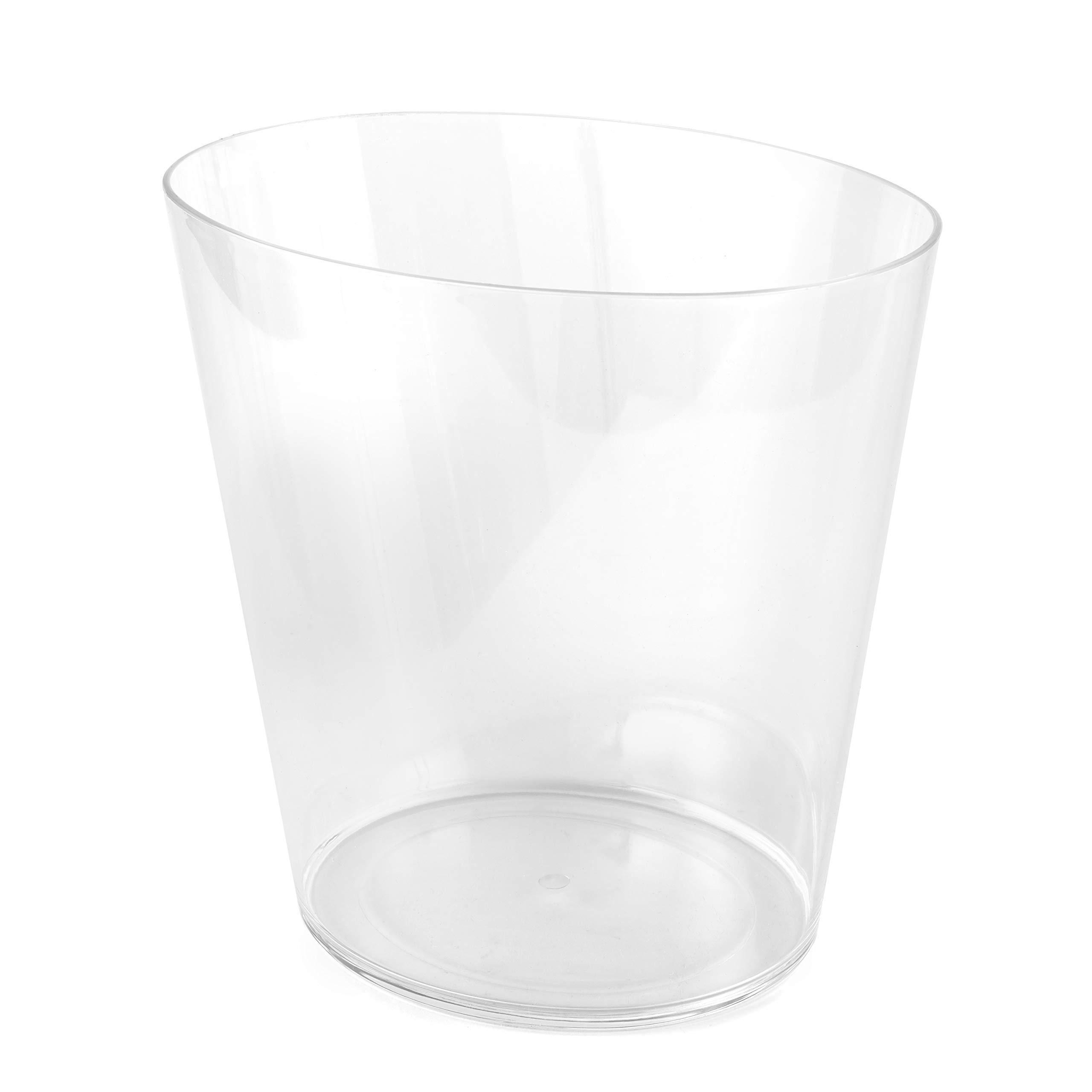 Huang Acrylic Cestino Spazzatura Quadrato Trasparente 25L - Contenitore Acrilico Per Bagno, Cucina E Ufficio