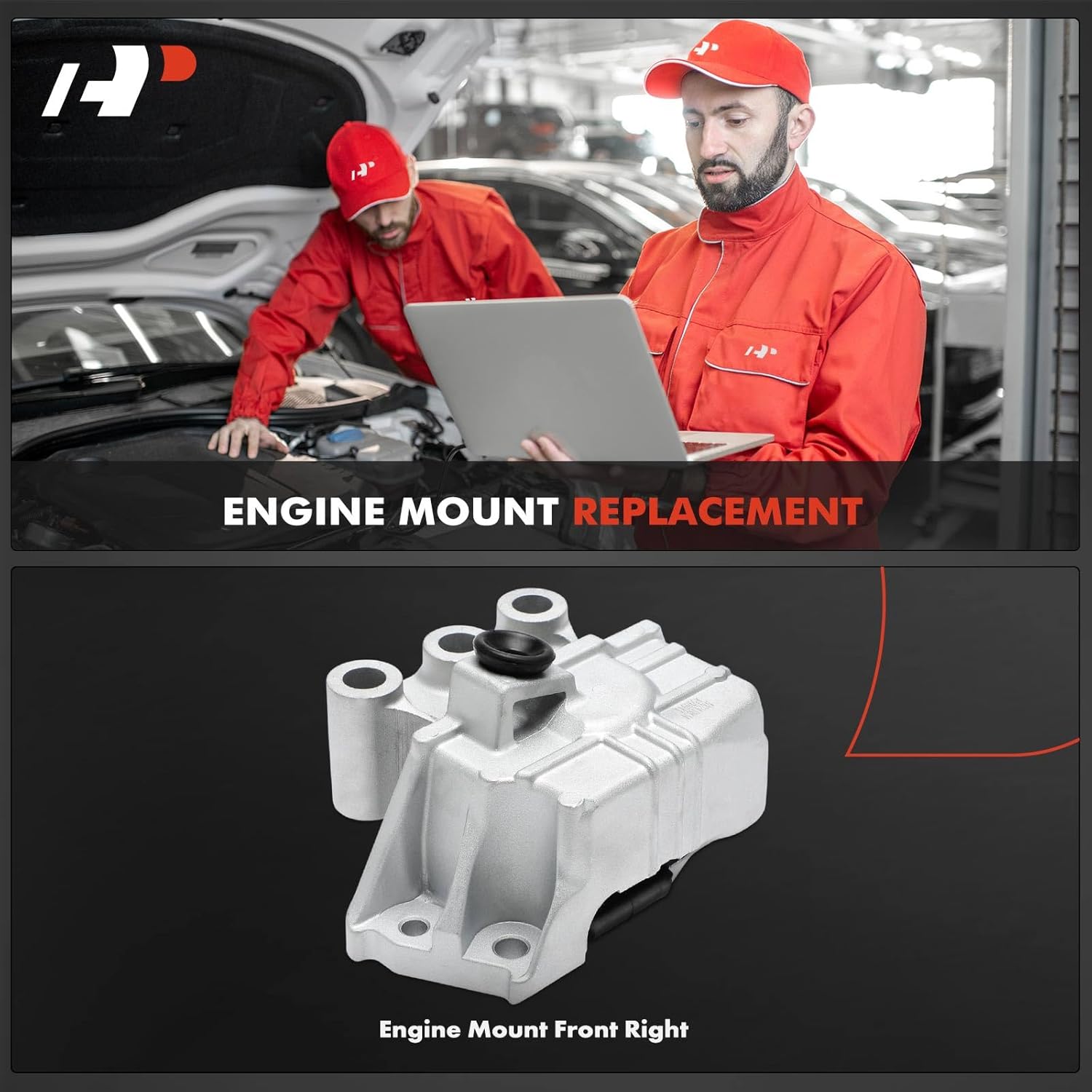 A-Premium Front Right Passenger Side Engine Motor Mount Compatible with Jeep MP Series Compass 2017-2022, 2.4L