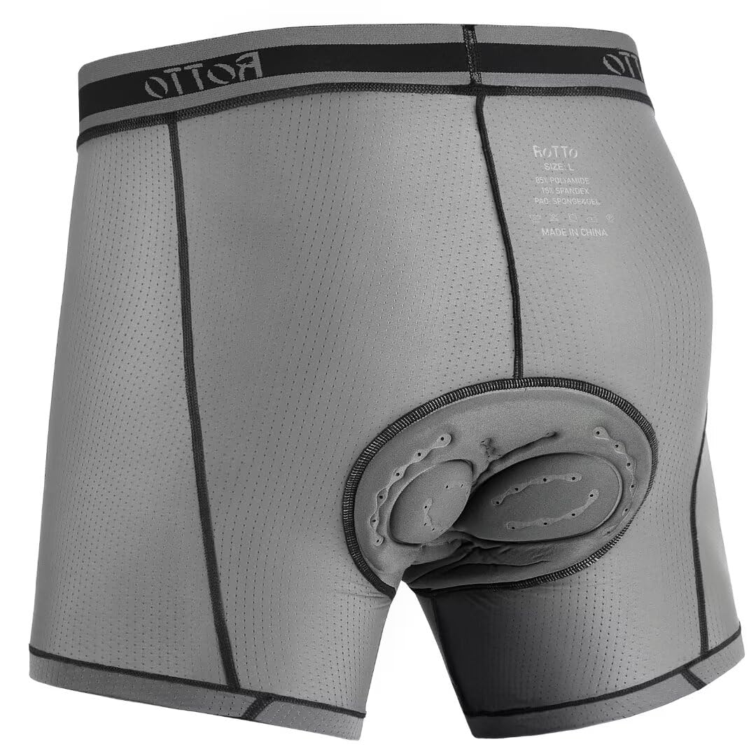 ROTTO Radlerhose Herren Gel-Polsterung Fahrradhose Atmungsak