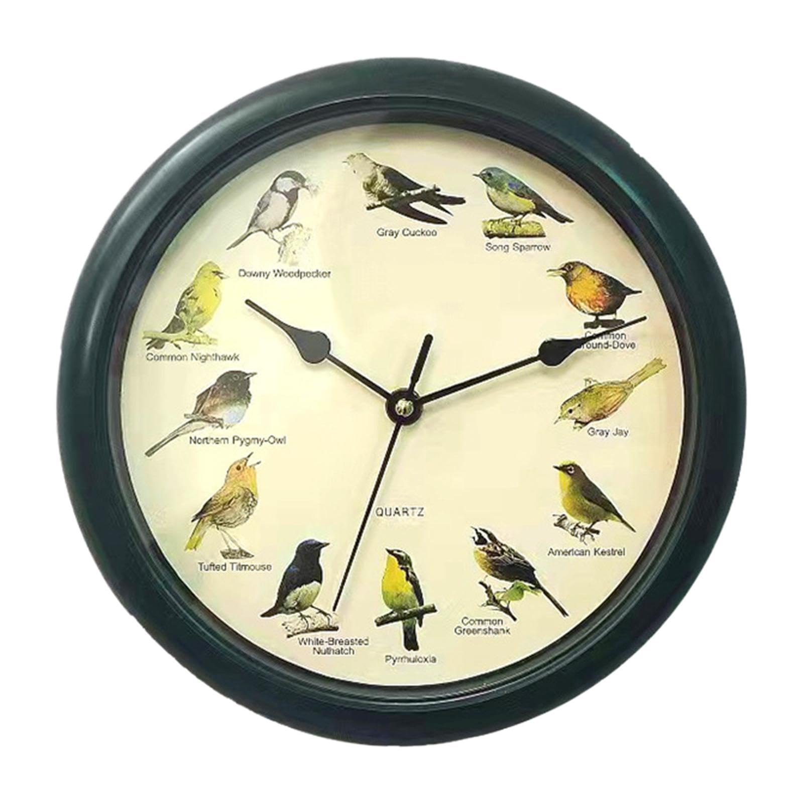 Reloj de pared de pájaros para dar un toque natural al salón