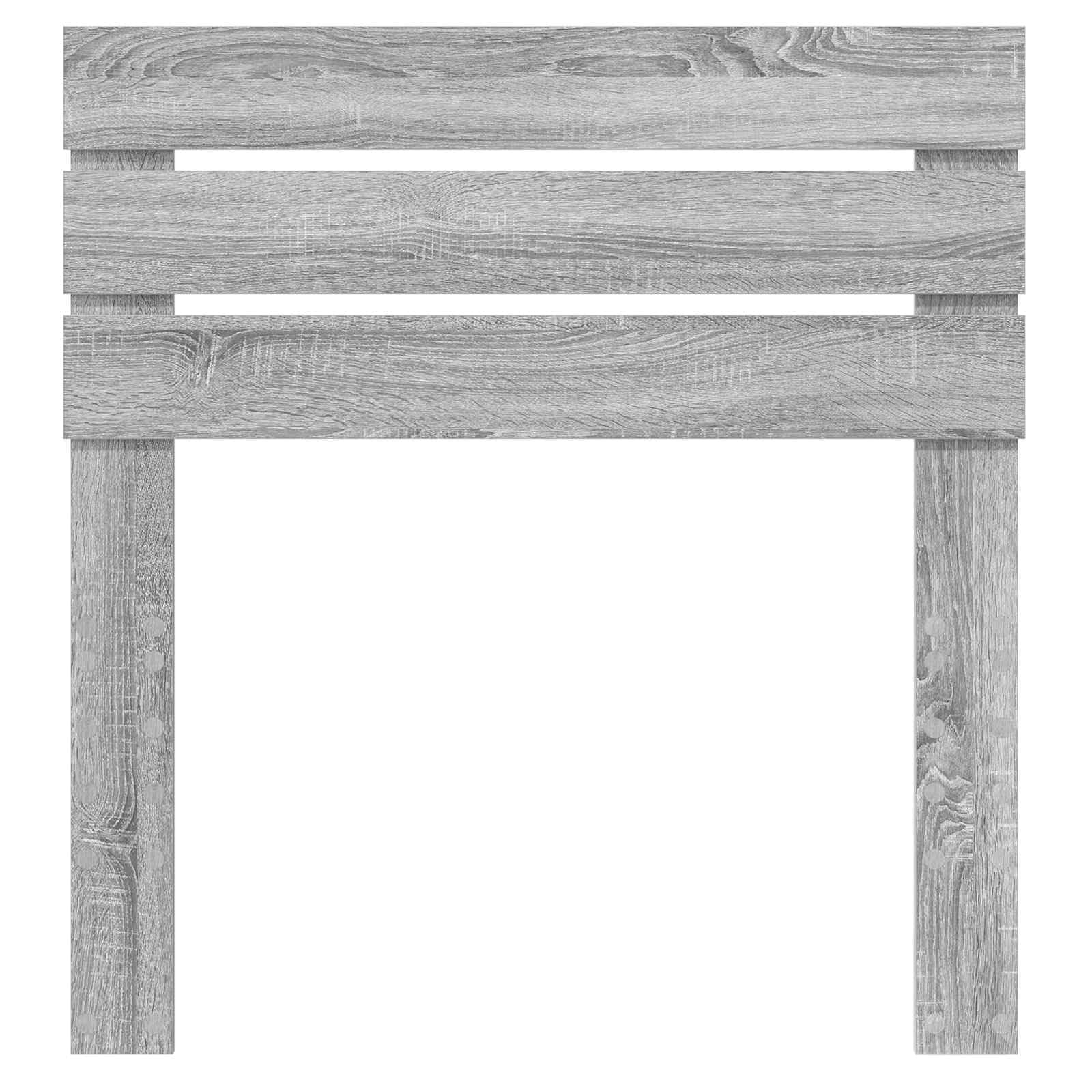Testiera moderna Sonoma grigia, 75 cm, realizzata in legno resistente, design sottile, facile da pulire, ideale per camere da letto e spazi aperti