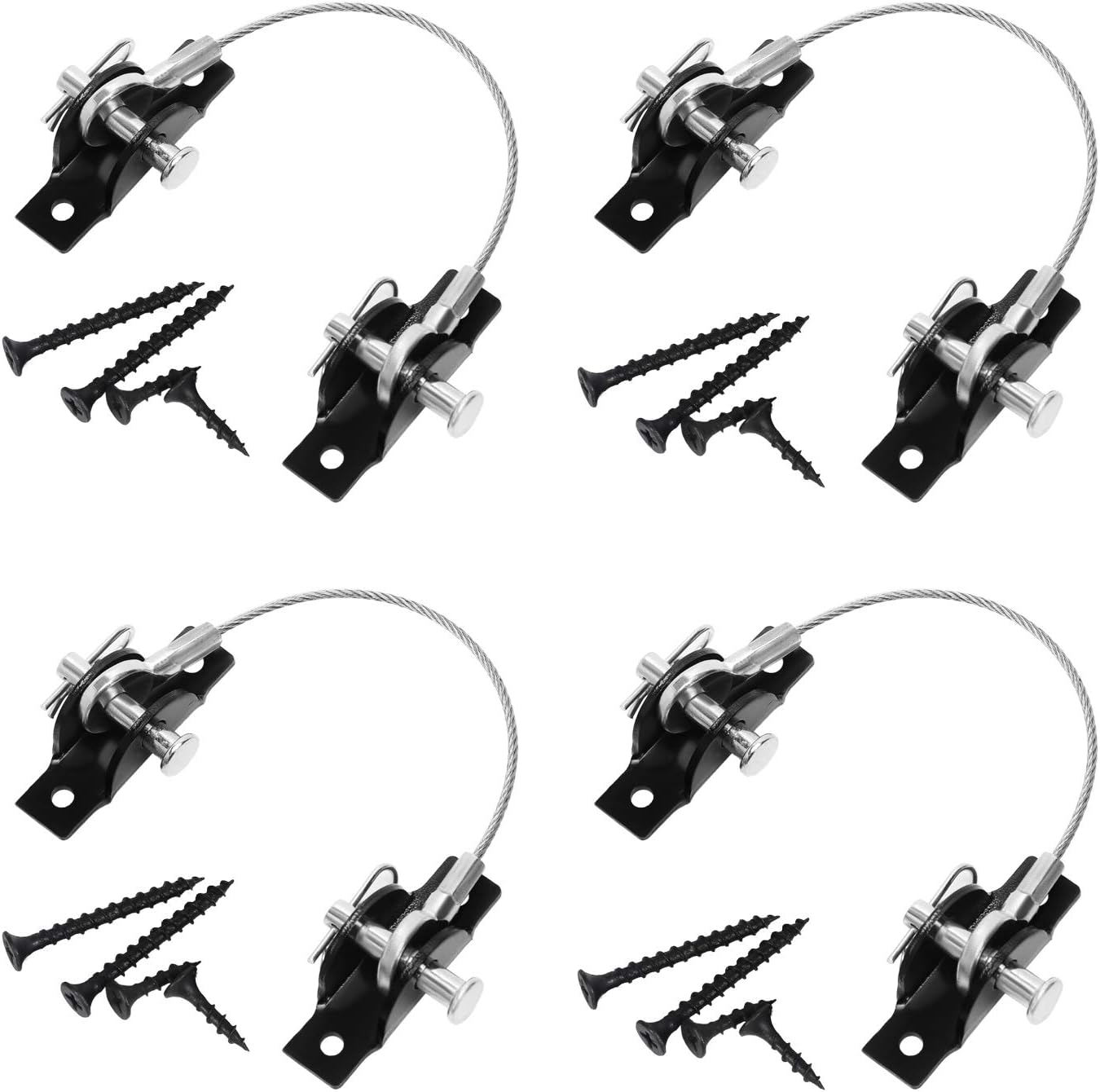 Eapele Anti Tip Furniture Anchors Kit Cabinet Wall Anchors Protect Toddler and Pet from Falling Furniture,Weight Up 400lbs (4 Pack)