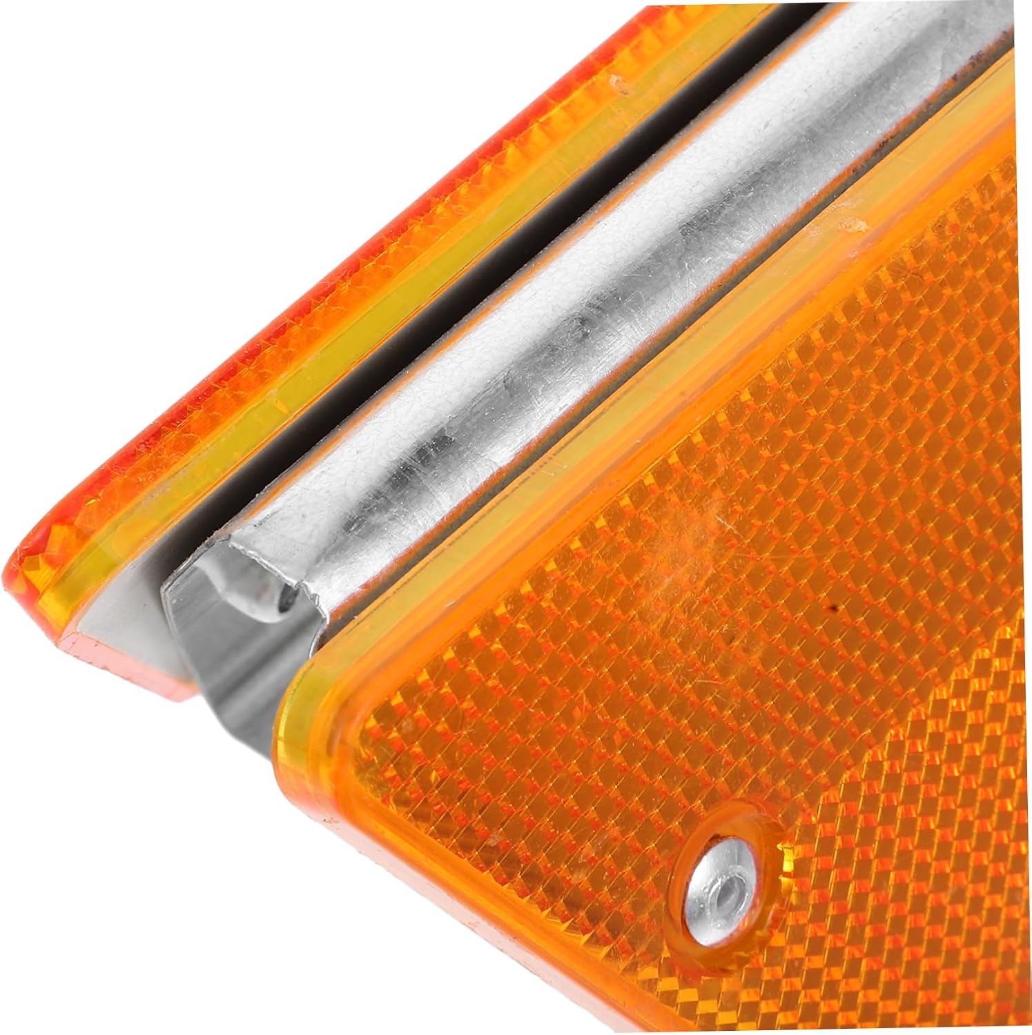 PRETYZOOM 4Pcs Dual Sided Reflective Driveway Markers Highly Visible Lane Reflectors for Sidewalks and Driveways Easy to Install Enhance Nighttime Safety