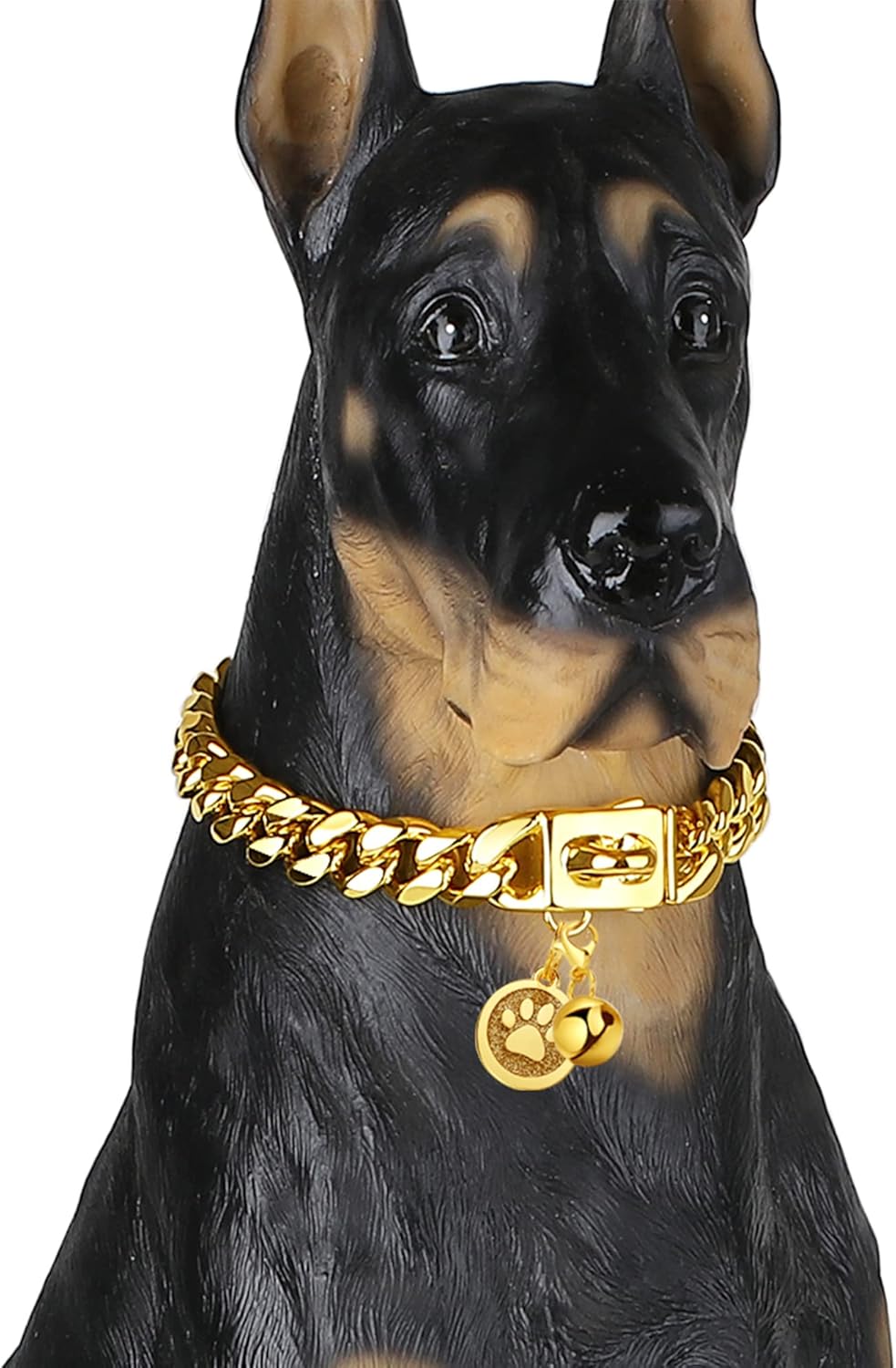 Gold Dog Collar 12mm Cuban Link Collar with Secure Jamaica Ubuy