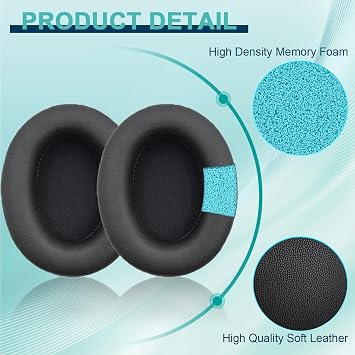 Hyper X Cloud II, Cloud 2, Cloud Flight S, Cloud Stinger, Cloud Alpha Gaming Headphones, Ear Cushions Headphones Ear Covers Replacement Headphone Cushions for Cover Repair Parts
