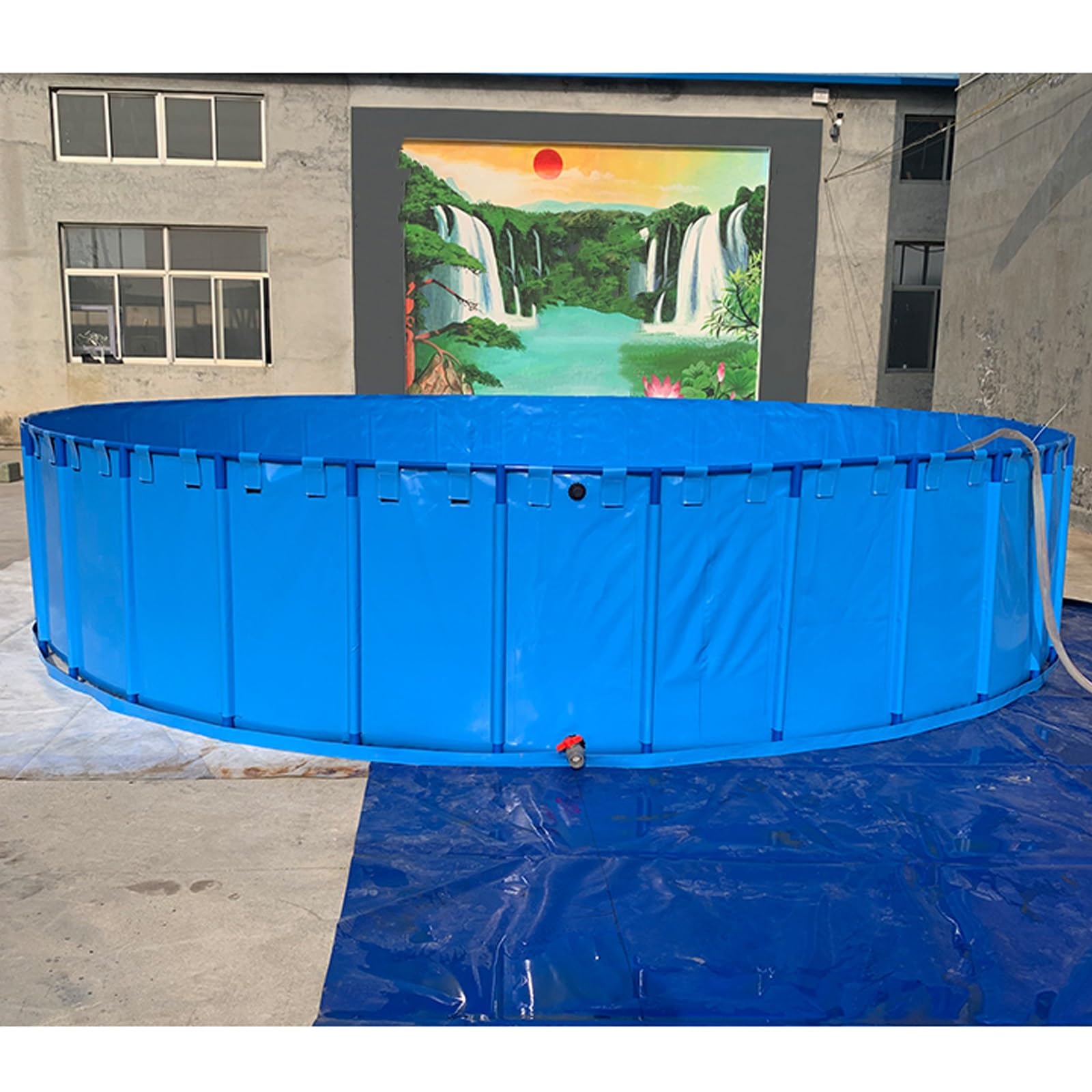 Acuario Grande de 3000 litros para Interior/Exterior (1,8 x 1,2 m): Acuario Elevado Que no Requiere excavación, Apto para Adultos y niños, Ideal para Crear el jardín acuático h