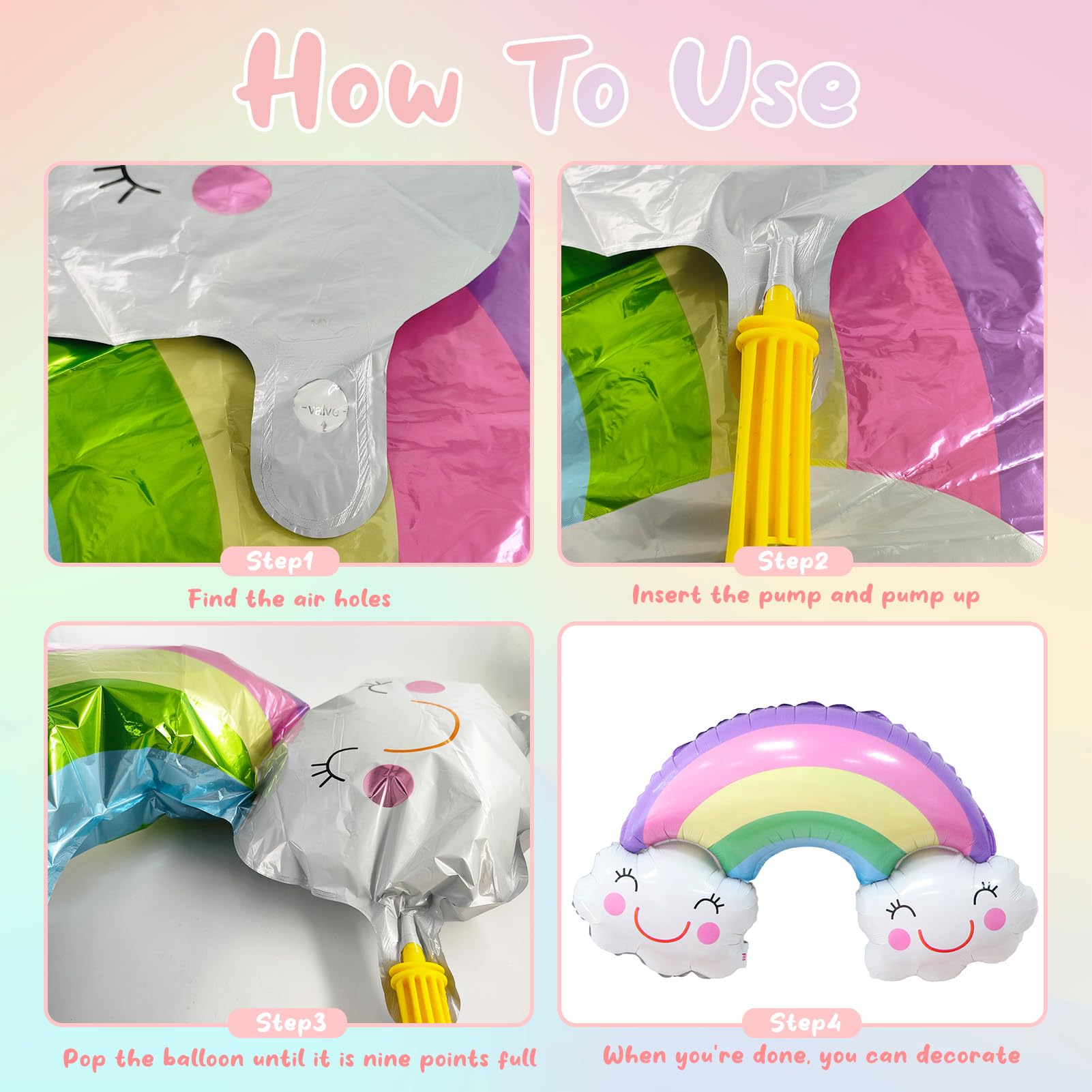 Riesige Regenbogen-Schmetterlings-Folienballons, 2 Stück, 111,8 Cm – Perfekt Für Geburtstag, Babyparty, Hochzeit & Fotohintergrund