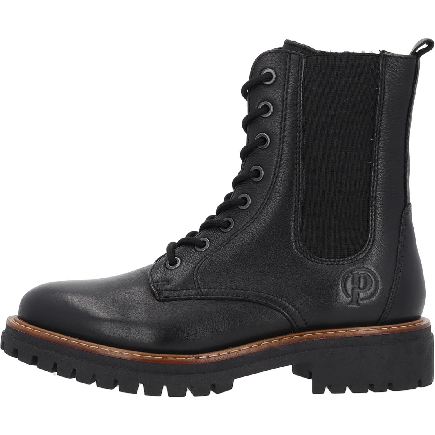 Palado Damen Stiefeletten Unije – elegante Boots aus Rindsleder - leicht gefütterte Stiefel - modische Schnürstiefel