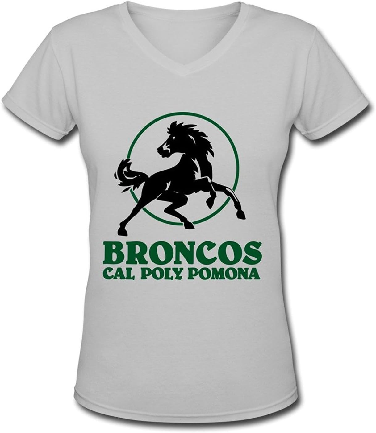 Zelura Cal Poly Pomona Symbol Women's V-NECK T-shirts DeepHeather