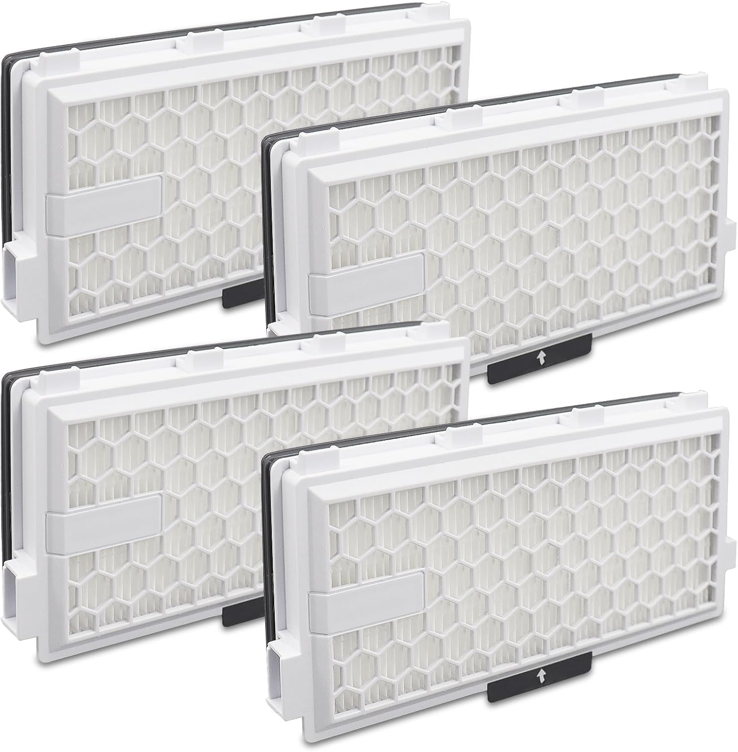 Airclean 50 Filter Replacement Compatible with Miele Active SF-HA50 S4 S5 S6 S8 S8000 S8999 S6000 S6999 S5000 S5999 S4000 S4999, Complete C2 C3 Vacuum Cleaner (4 Packs)