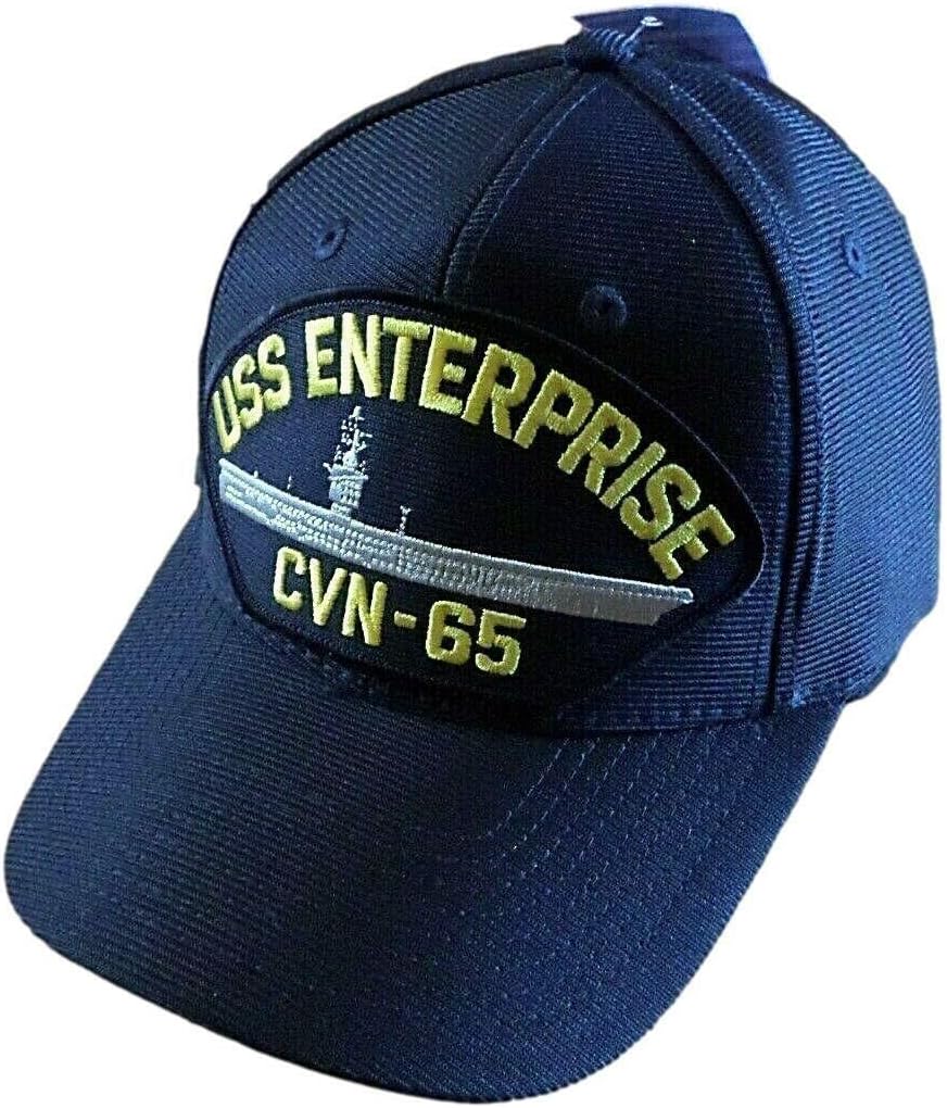USS Enterprise CVN-65 Navy Ship HAT U.S Military Official Ball Cap U.S.A Made