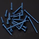 Swpeet 102Pcs 5 Tailles 1/4" laveuse à hexagone tête vis de béton Anchor avec hexabète et kit d'assortiment de bit de forage, vis de ciment auto-tappante pour l'ancrage au bloc de maçonnerie Brick Stucco