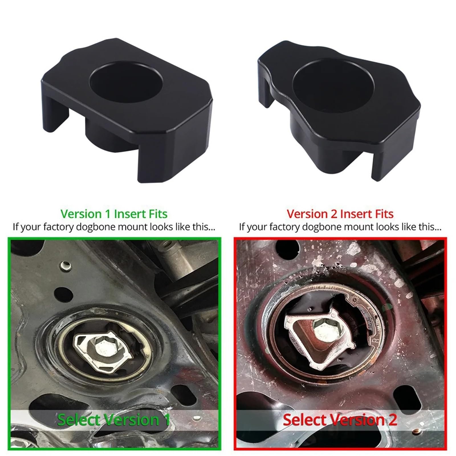 Wspornik silnika Wkładka montażowa MQB Dogbone z aluminium Billet 2Model pasuje do VW Mk7 Golf 8V Audi A3 S3 TT TTS(BMI01)