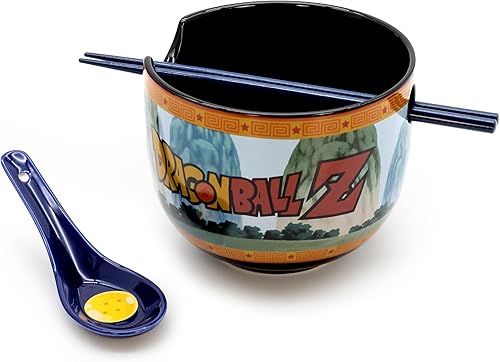 Culture Fly Dragon Ball - Juego de tazón de ramen con tazón de ramen, cuchara y palillos