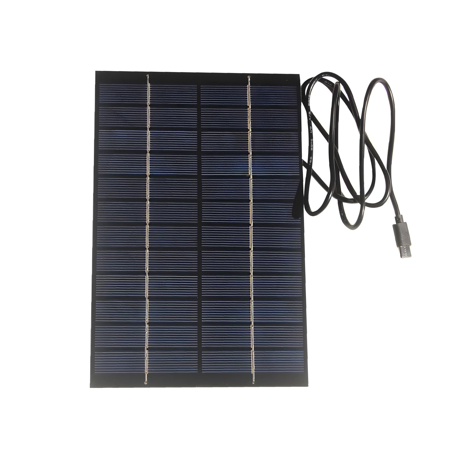 4.2W 12V Portable Photovoltaic Panel Easy Setup for Backpacking Charging Devices Multiple Solar