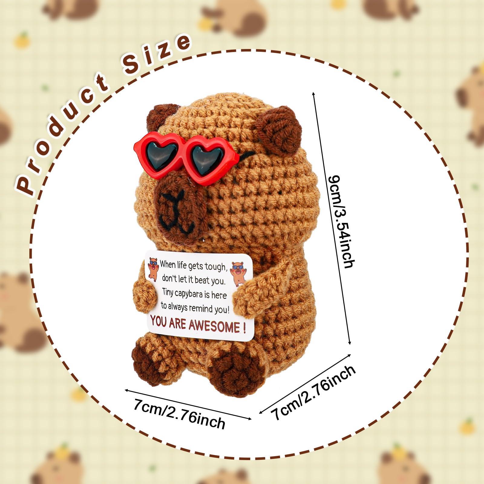TOYMIS Positive Capybara Crochet - Image 2