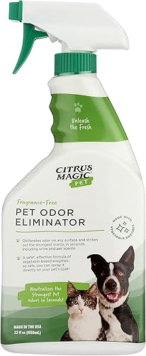 Citrus Magic Eliminador de olores para mascotas, 22 onzas líquidas