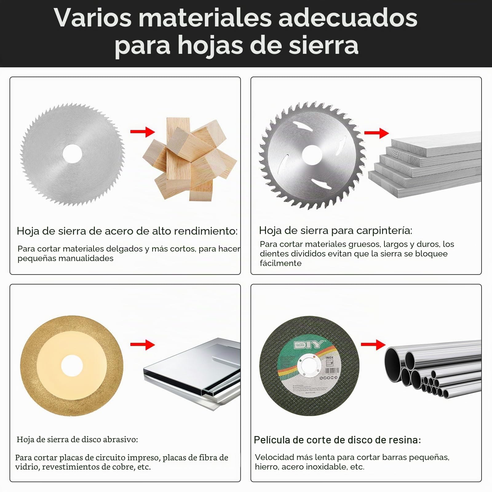 Mini sierra circular de mesa y lijadora de banda, mini sierra circular con ángulo de corte ajustable de 0 a 90°, mini sierra eléctrica de mesa con 4 cuchillas, hoja de sierra de 30 mm de Handwerk DIY