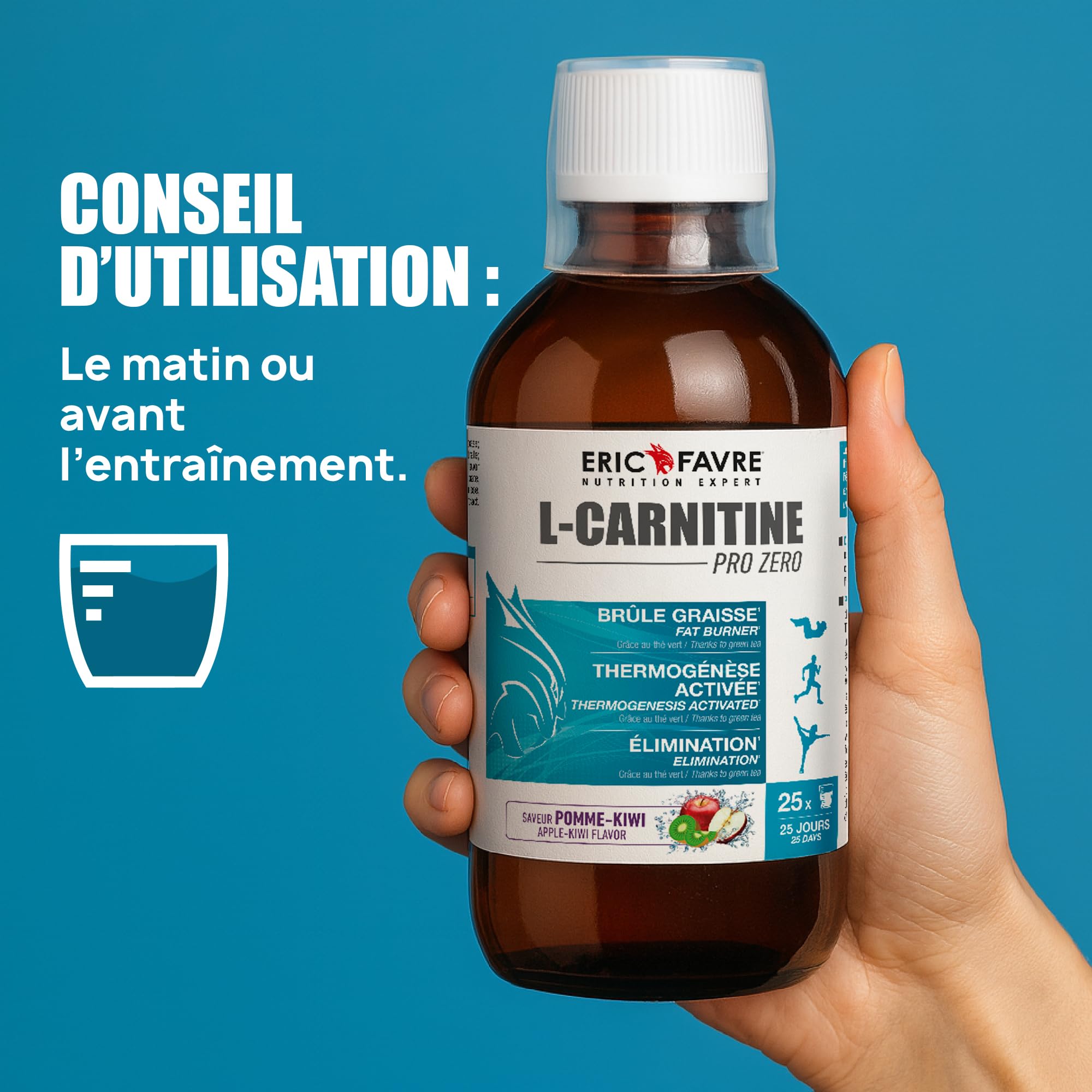 l carnitine eric favre L-CARNITINE LIQUIDE PRO ZERO - L Carnitine Vegan Enrichi au Thé Vert
