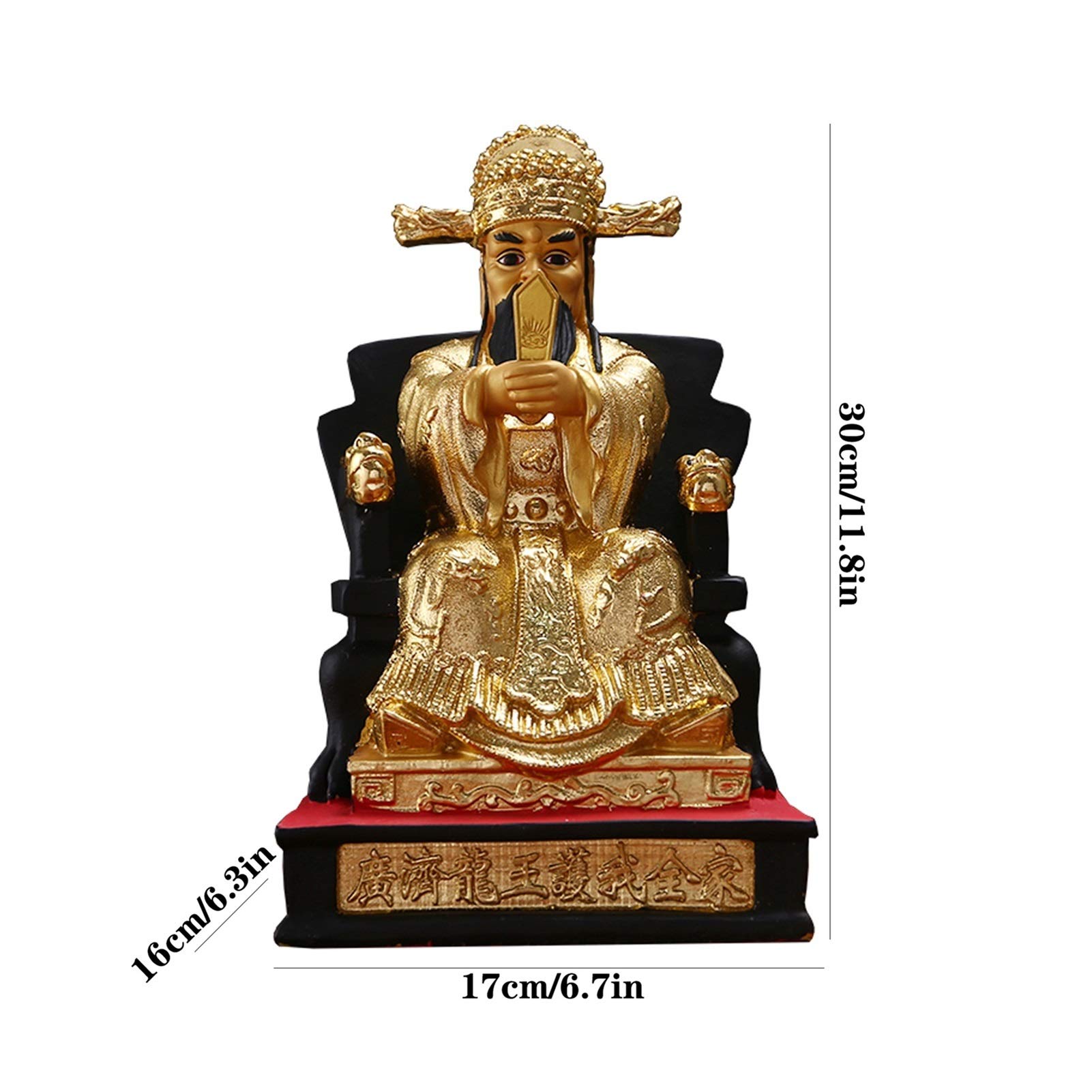 For el hogar, oficina, escritorio, mesa, baño, decoración, estatuas de Buda, estatuas de Buda for el hogar, sala de estar de 11,8 pulgadas, decoración de la suerte, yoga, decoración Zen, estilo chino,