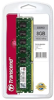 Transcend 8GB DDR3 1333MHz Desktop ECC Memory Module - 8 GB