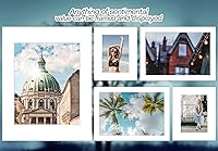 Vista 8 de Mat Board Center, paquete de 25, tableros de respaldo blancos de 5x7 pulgadas, cartón de grosor de 4 capas para soporte trasero