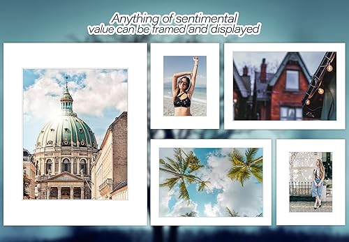 Miniatura 8 de Mat Board Center, paquete de 25, tableros de respaldo blanco de 5 x 7, cartón de 4 capas de grosor para fotosfotomarco de soporte trasero