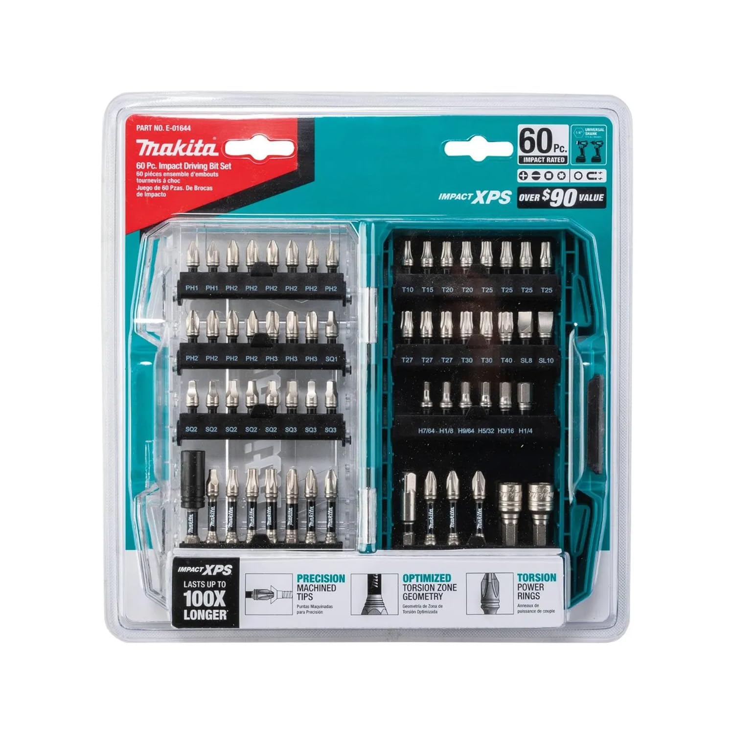 Amazon | マキタ(Makita)インパクトドライバー用 ビット ソケット 60本