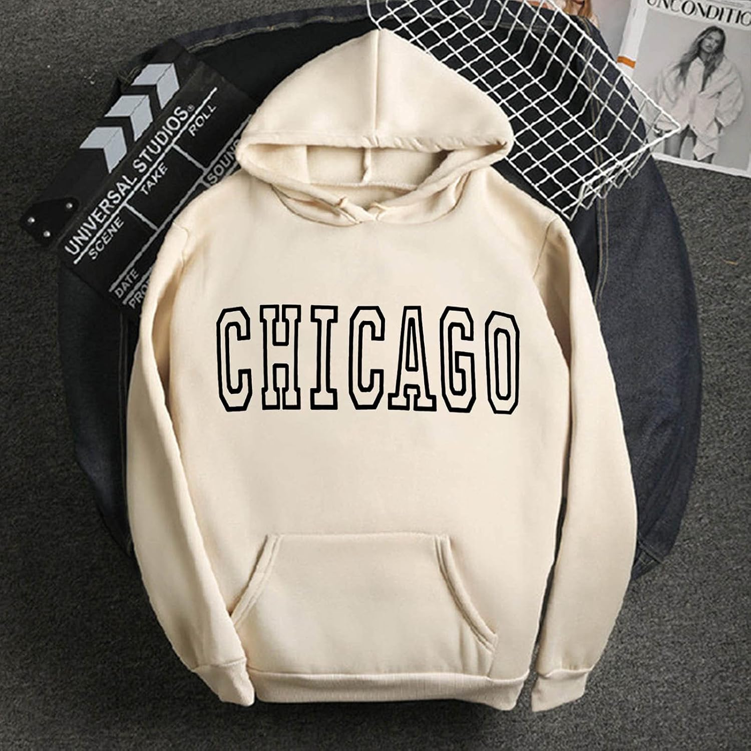 Sweat à Capuche à Manches Longues Pour Femme - Léger - Veste D'automne Surdimensionnée - Sweat Décontracté Avec