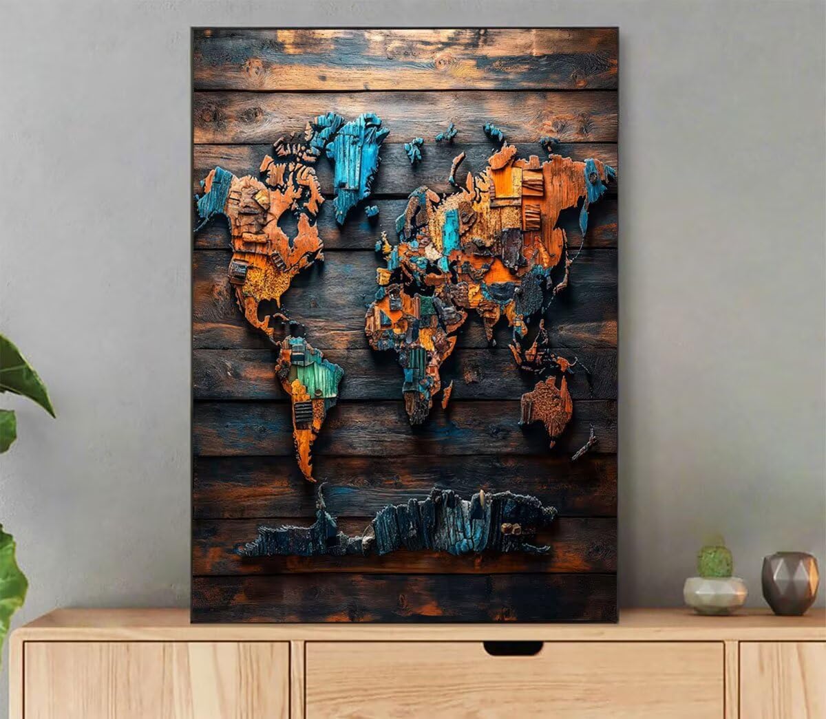 油絵 『焔心浄化』 F4アート 原画 一点物 開運 インテリア 油絵 『焔心