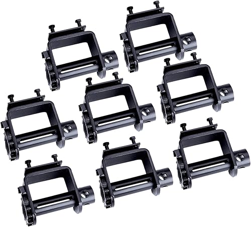 Mytee Products Paquete de 8 cabrestantes de camión de remolque de plataforma plana Bolt on Winch