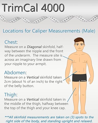Miniatura 7 de Plicómetro de grasa corporal Sequoia Fitness trimcal 4000 Negro 1