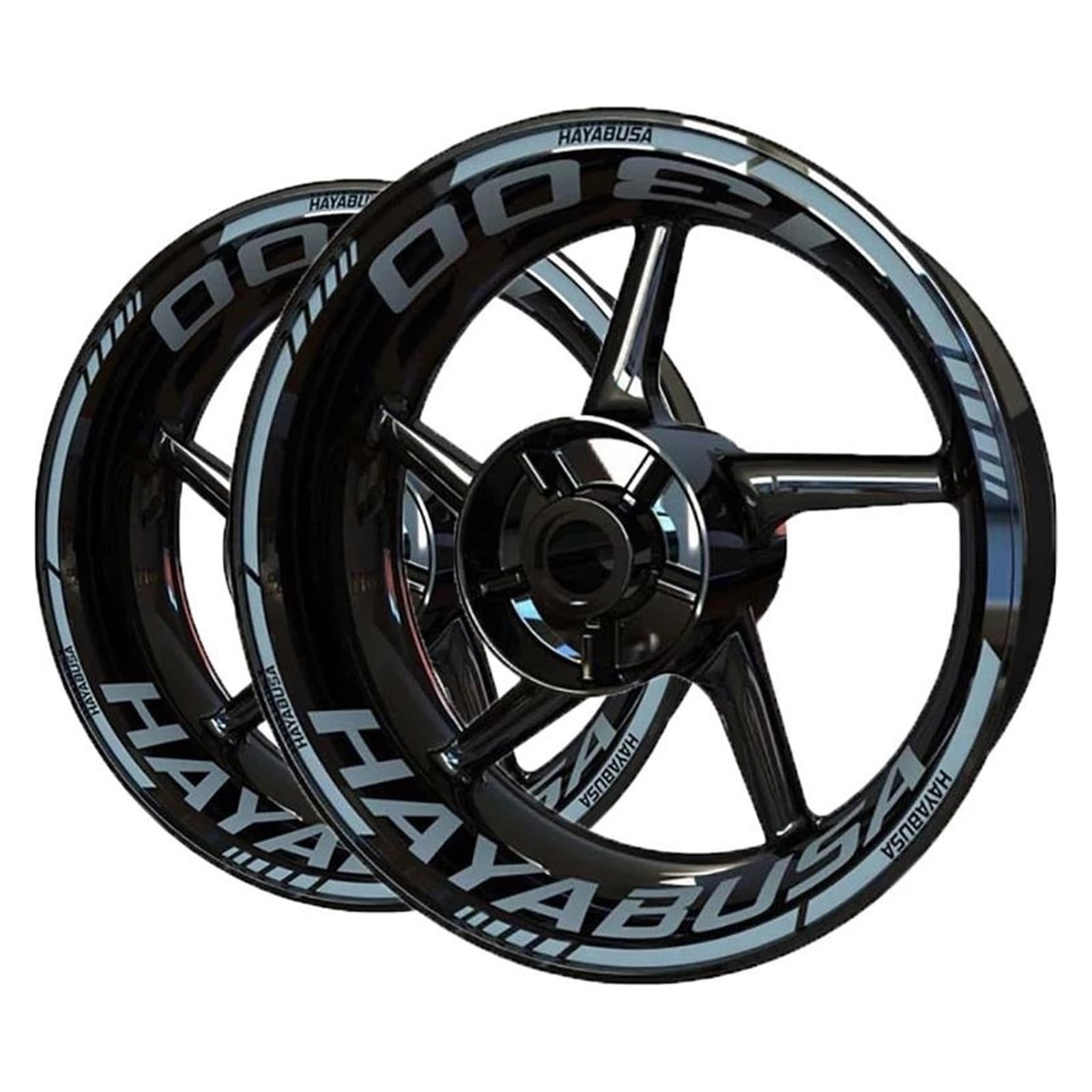 Motorcycle Reflective Wheel Stripe Sticker Set Waterproof Rim Decals for Suzuki for Hayabusa 1300