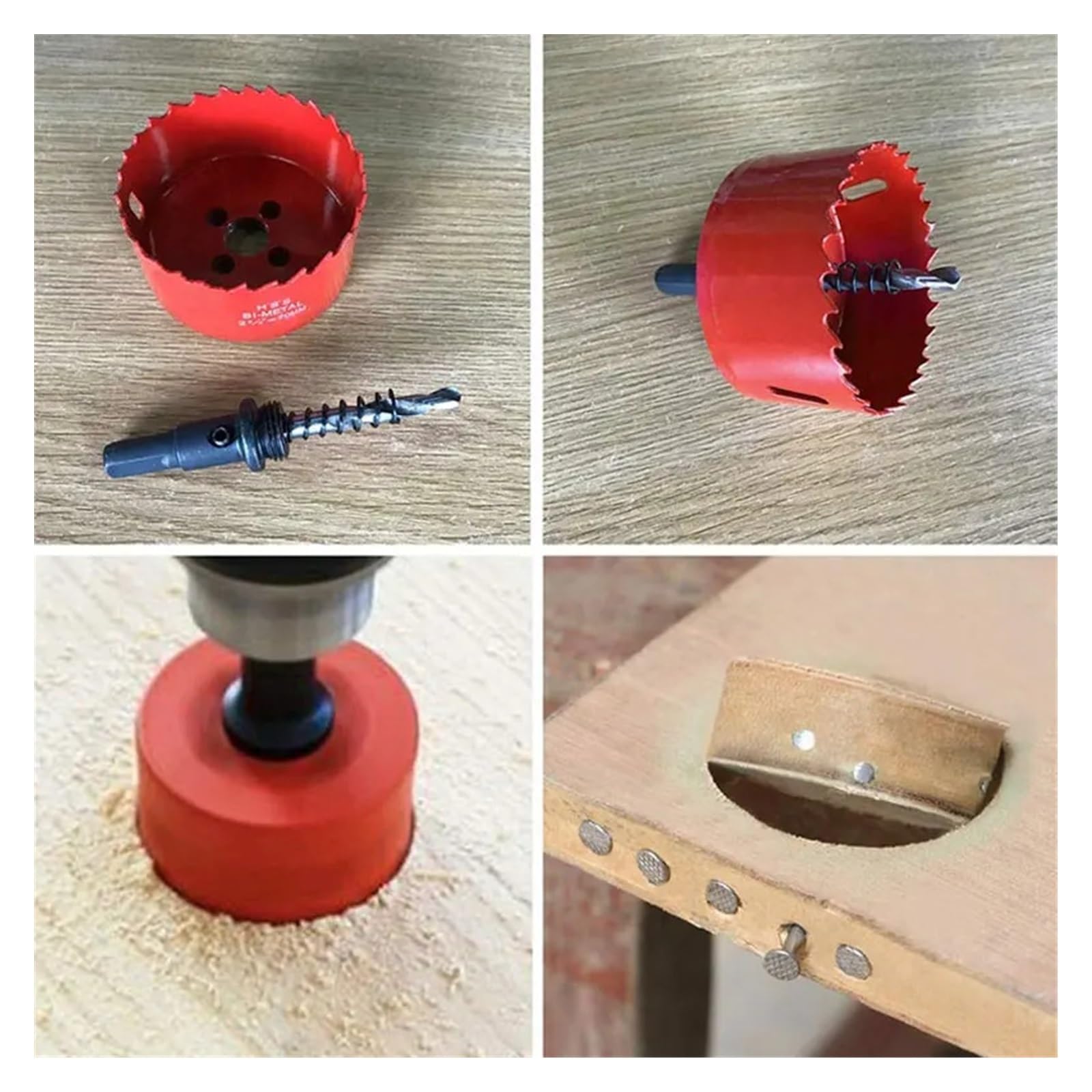 Otwornice 1PC 20mm-200mm M42 bi-metalowe wiertło Cutter narzędzia stolarskie cięcie metalu z tworzywa sztucznego żelaza narzędzia ręczne (Size : 155mm)