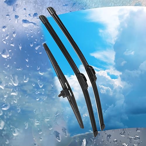 Miniatura 9 de ACROPIX Juego de 3 limpiaparabrisas delantero y trasero de 22 pulgadas, 21 pulgadas, 14 pulgadas, compatible con Honda Pilot 2009-2015 con gancho