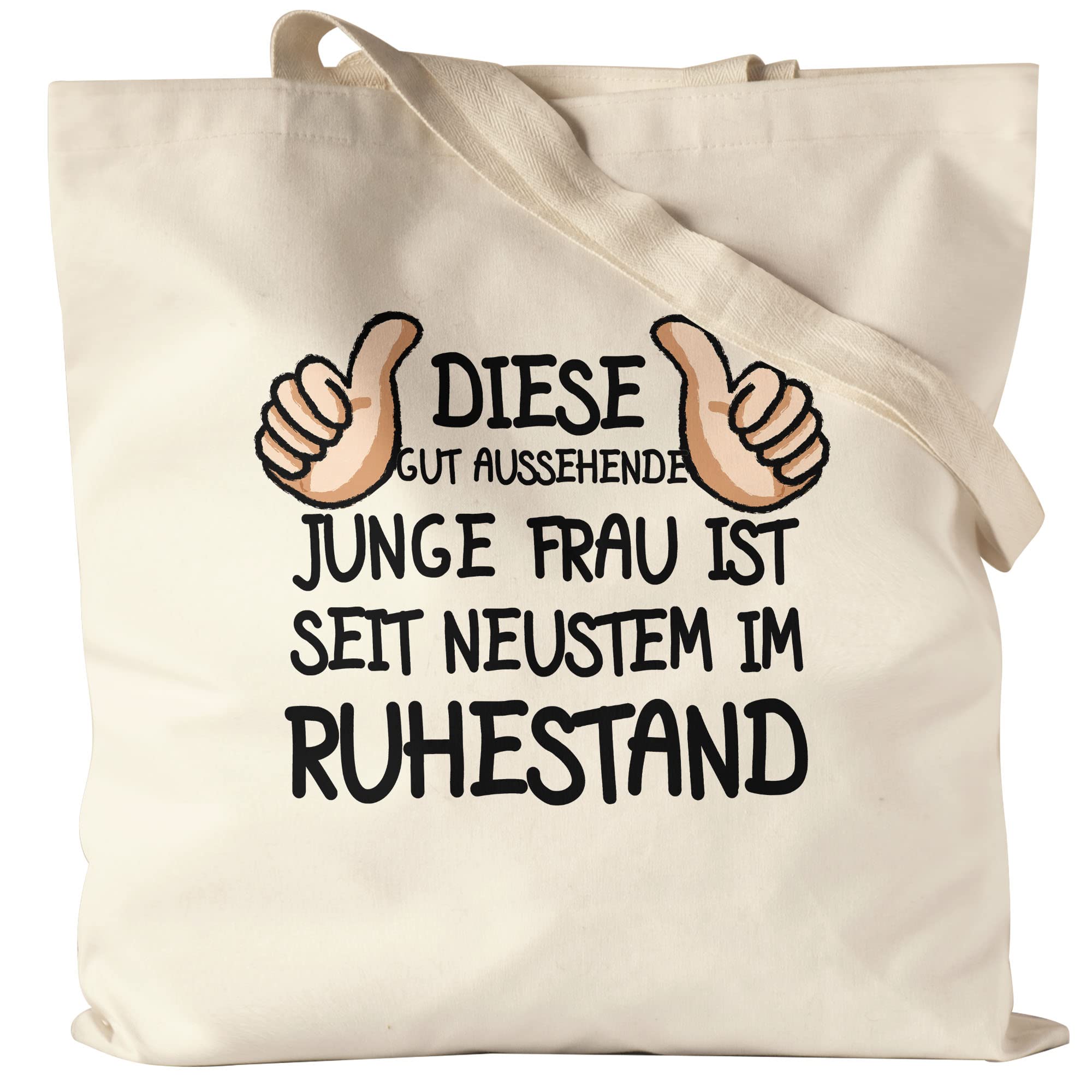 Jutebeutel „Rentnerin Mit Herz“ – 10 Liter, 100 % Baumwolle, Nachhaltig & Personalisiert