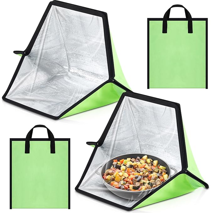 2 Pack Portable Foldable Solar Oven & Solar Cooker