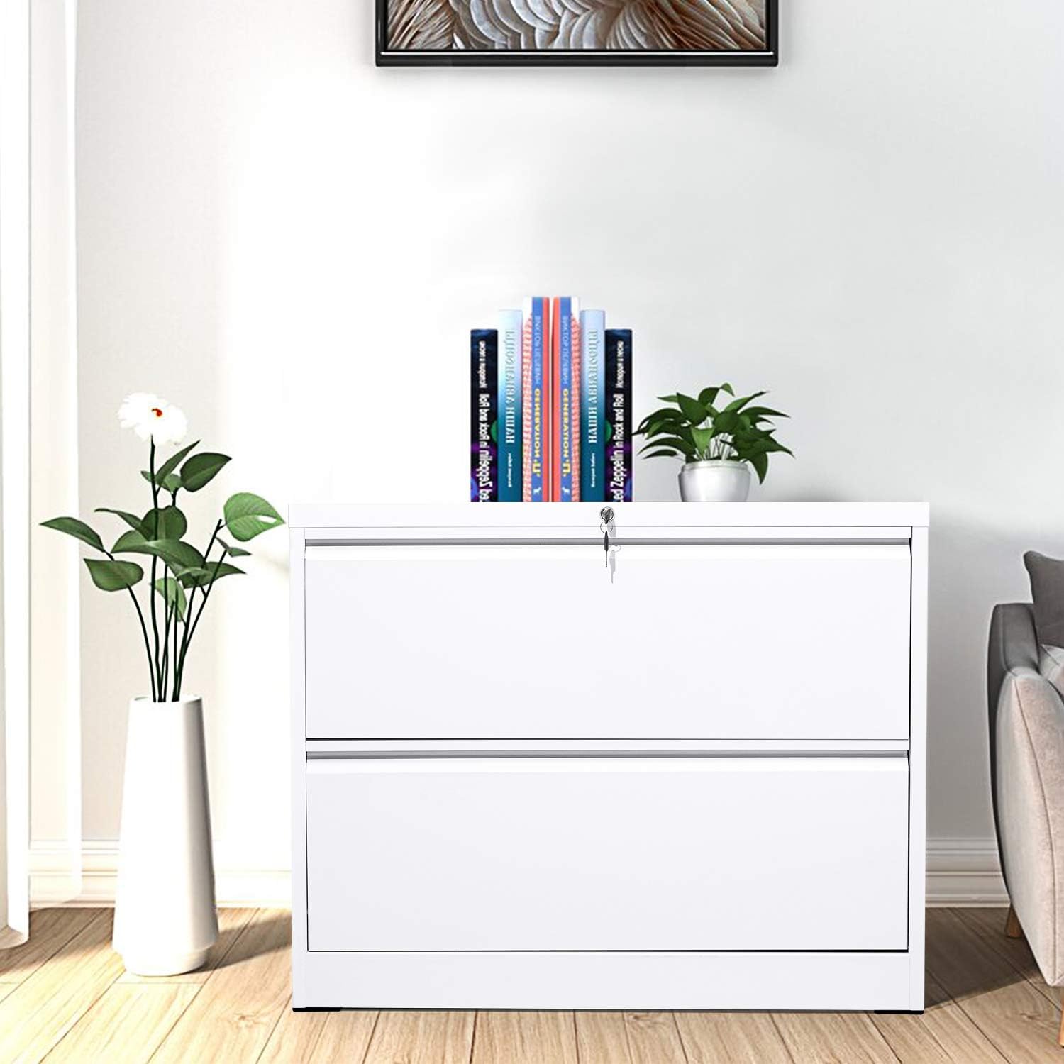 Buy Atripark 2 Drawer Lateral File White Large Capacity Metal